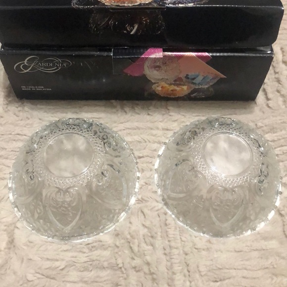 Gardenia 4 piece crystal bowl set, New in box - Picture 5 of 16